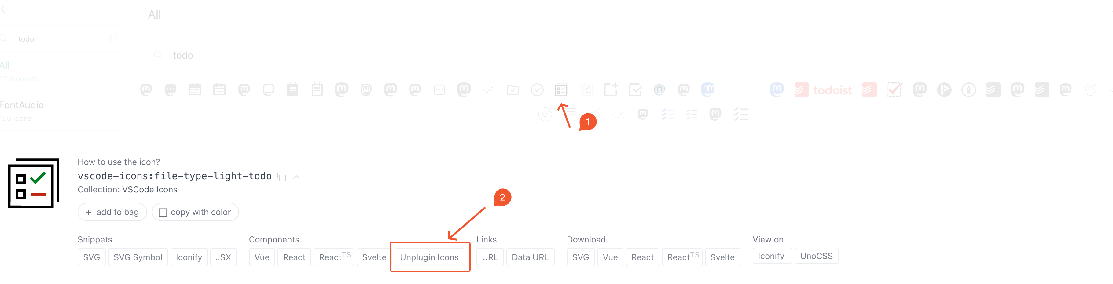 unplugin icons selector